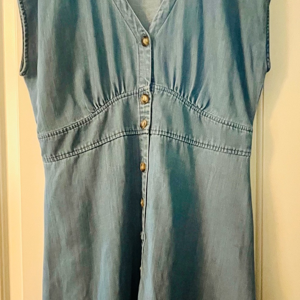 LOFT Blue Denim Dress